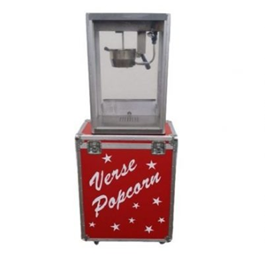 Popcorn machine op kist